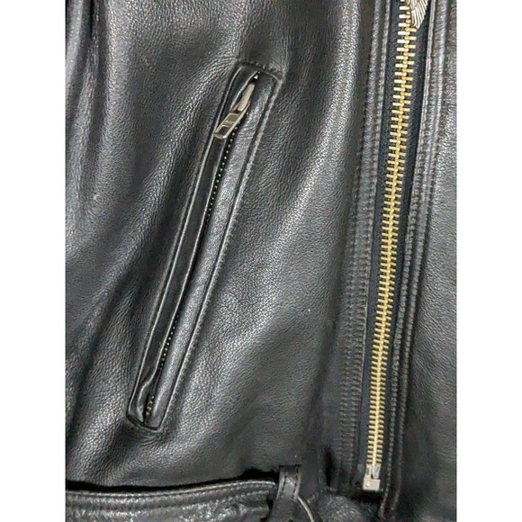 VTG Custom Authentic Harley Davidson Leather Jacket Screaming Eagle - Picture 5 of 16